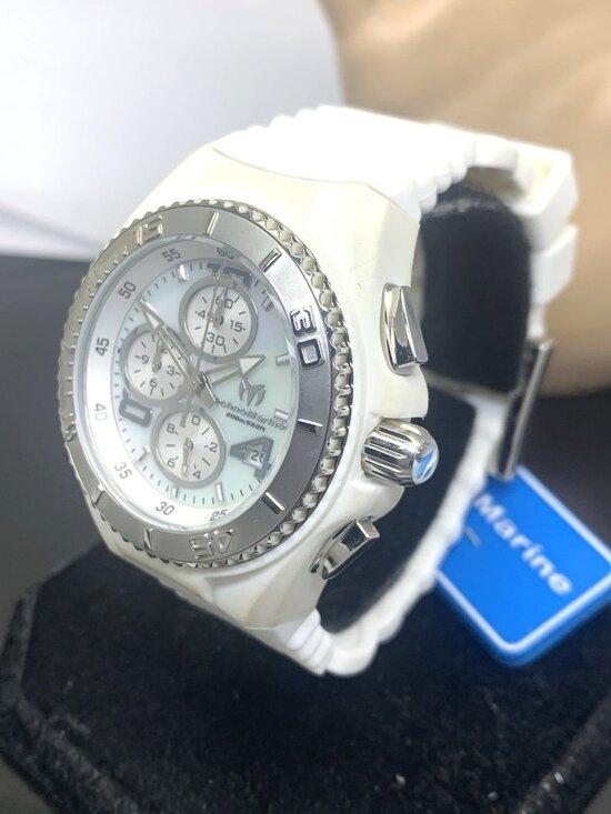 Technomarine Women\'s Watch TM-115293 Quartz MOP Dial White Rubber Strap 40mm main image 13